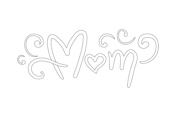 Mothers Day Aset Mom Outline: A Designer's Review